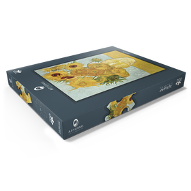 Darstellung des Puzzle Motivs Vincent van Gogh's Vase with Twelve Sunflowers (1888-1889) - Puzzleteile: 200