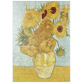 Darstellung des Puzzle-Motivs Vincent van Gogh's Vase with Twelve Sunflowers (1888-1889) – Puzzleteile: 200