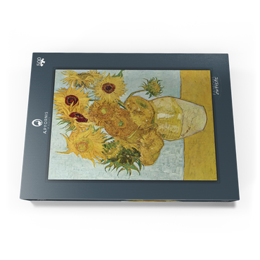 Vincent van Gogh's Vase with Twelve Sunflowers (1888–1889) 500 Puzzle Schachtel Ansicht3