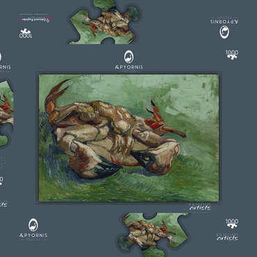 Vincent van Gogh's Crab on its Back (1888) 1000 Puzzle Schachtel 3D Modell