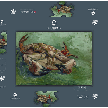 Vincent van Gogh's Crab on its Back (1888) 100 Puzzle Schachtel 3D Modell