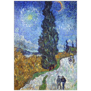 puzzleplate Vincent van Gogh's Road with Cypress and Star (1890) 1000 Puzzle