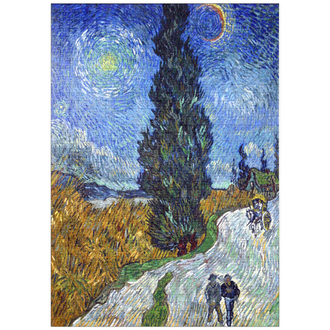 puzzleplate Vincent van Gogh's Road with Cypress and Star (1890) 1000 Puzzle