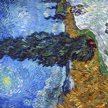 Vincent van Gogh's Road with Cypress and Star (1890) 1000 Puzzle 3D Modell