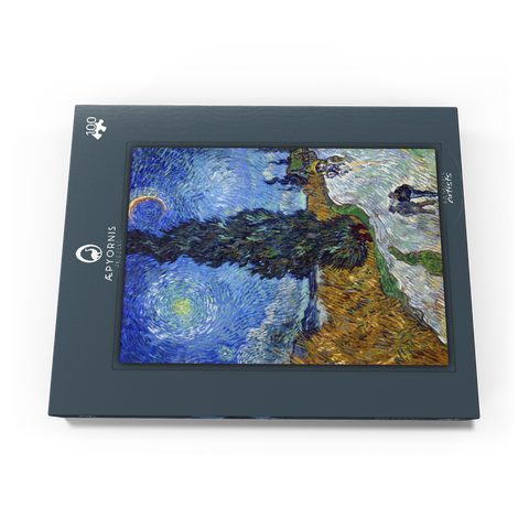 Vincent van Gogh's Road with Cypress and Star (1890) 100 Puzzle Schachtel Ansicht3