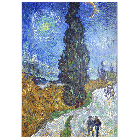 puzzleplate Vincent van Gogh's Road with Cypress and Star (1890) 100 Puzzle