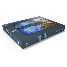 Alternative Darstellung des Puzzle-Motivs Vincent van Gogh's Road with Cypress and Star (1890) – Puzzleteile: 200