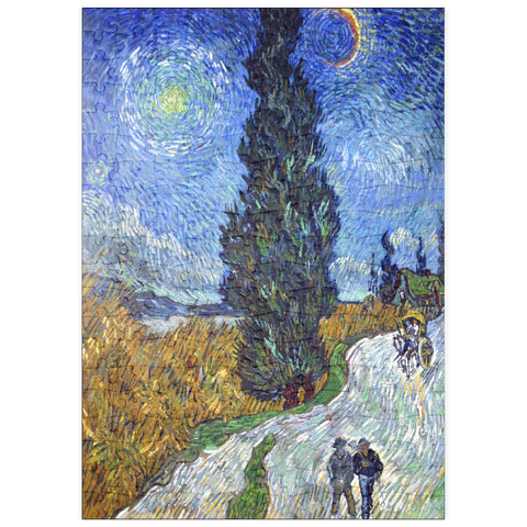 puzzleplate Vincent van Gogh's Road with Cypress and Star (1890) 200 Puzzle