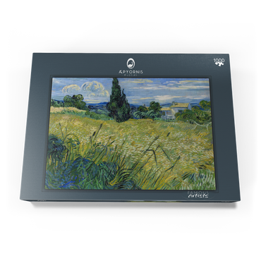 Vincent van Gogh's Green Wheat Field with Cypress (1889) 1000 Puzzle Schachtel Ansicht3