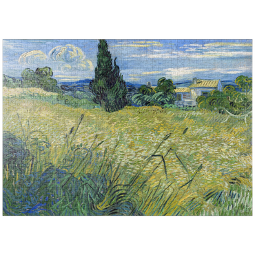 puzzleplate Vincent van Gogh's Green Wheat Field with Cypress (1889) 1000 Puzzle