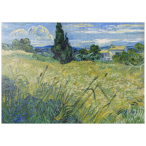 puzzleplate Vincent van Gogh's Green Wheat Field with Cypress (1889) 1000 Puzzle