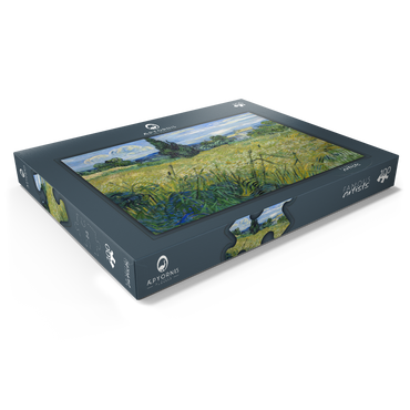 Vincent van Gogh's Green Wheat Field with Cypress (1889) 100 Puzzle Schachtel Ansicht1
