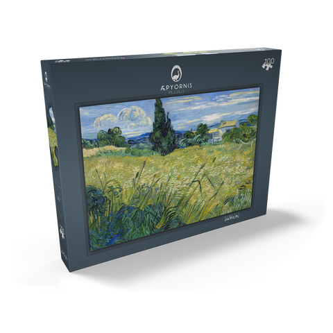 Vincent van Gogh's Green Wheat Field with Cypress (1889) 100 Puzzle Schachtel Ansicht2