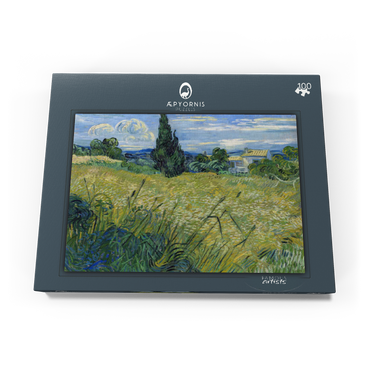 Vincent van Gogh's Green Wheat Field with Cypress (1889) 100 Puzzle Schachtel Ansicht3