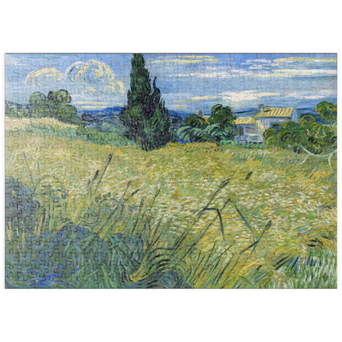 puzzleplate Vincent van Gogh's Green Wheat Field with Cypress (1889) 500 Puzzle