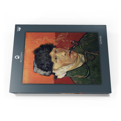 Vincent van Gogh's Self-Portrait with Bandaged Ear and Pipe (1889) 1000 Puzzle Schachtel Ansicht3