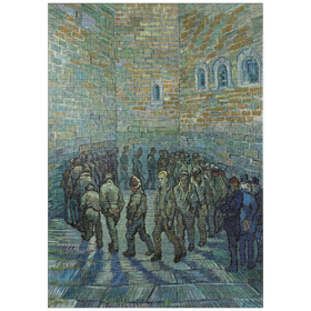 Darstellung des Puzzle-Motivs Vincent van Gogh's Prisoners Exercising (1890) – Puzzleteile: 1000