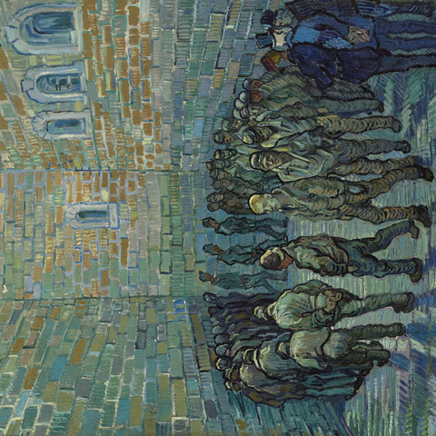 Vincent van Gogh's Prisoners Exercising (1890) 1000 Puzzle 3D Modell