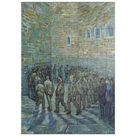 Darstellung des Puzzle Motivs Vincent van Gogh's Prisoners Exercising (1890) - Puzzleteile: 100