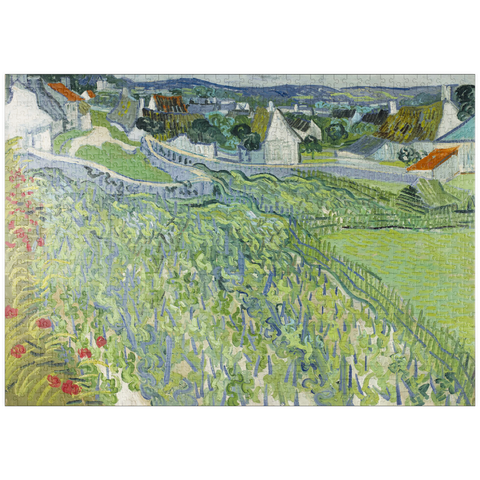 puzzleplate Vincent van Gogh's Vineyards at Auvers (1890) 1000 Puzzle