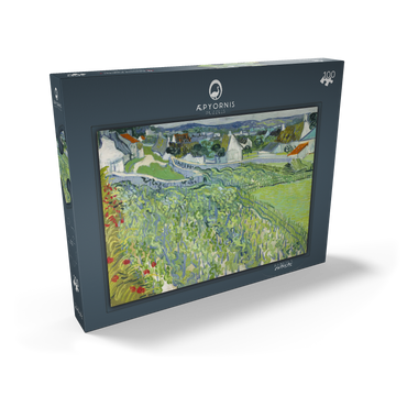 Vincent van Gogh's Vineyards at Auvers (1890) 100 Puzzle Schachtel Ansicht2