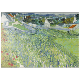 Darstellung des Puzzle Motivs Vincent van Gogh's Vineyards at Auvers (1890) - Puzzleteile: 100