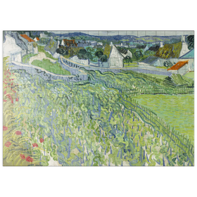 Darstellung des Puzzle-Motivs Vincent van Gogh's Vineyards at Auvers (1890) – Puzzleteile: 200