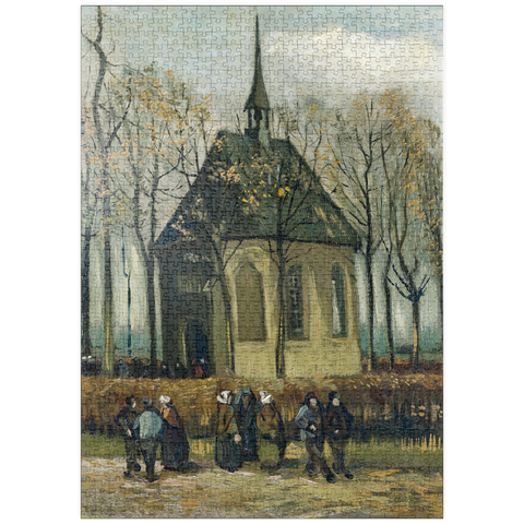 puzzleplate Vincent van Gogh's Congregation Leaving the Reformed Church in Nuenen (1884) 1000 Puzzle