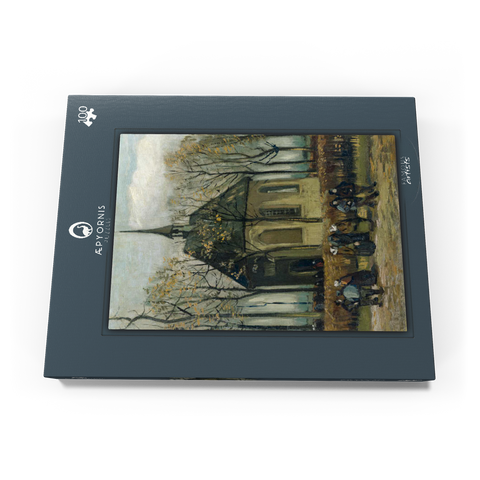 Vincent van Gogh's Congregation Leaving the Reformed Church in Nuenen (1884) 100 Puzzle Schachtel Ansicht3