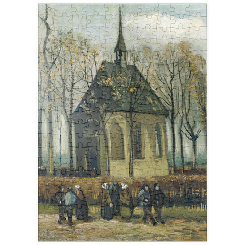 puzzleplate Vincent van Gogh's Congregation Leaving the Reformed Church in Nuenen (1884) 200 Puzzle