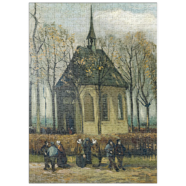 puzzleplate Vincent van Gogh's Congregation Leaving the Reformed Church in Nuenen (1884) 500 Puzzle