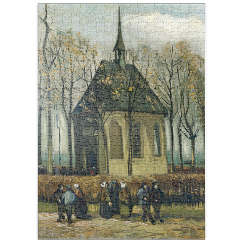 puzzleplate Vincent van Gogh's Congregation Leaving the Reformed Church in Nuenen (1884) 500 Puzzle