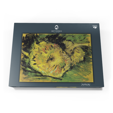 Vincent van Gogh's Two Cut Sunflowers (1887) 1000 Puzzle Schachtel Ansicht3