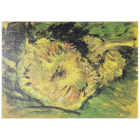 Darstellung des Puzzle Motivs Vincent van Gogh's Two Cut Sunflowers (1887) - Puzzleteile: 100
