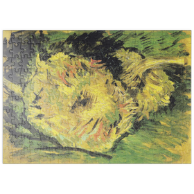 Darstellung des Puzzle-Motivs Vincent van Gogh's Two Cut Sunflowers (1887) – Puzzleteile: 200