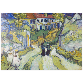 Darstellung des Puzzle-Motivs Vincent van Gogh's Stairway at Auvers (1890) – Puzzleteile: 1000