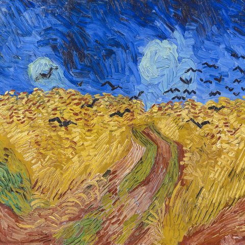 Vincent van Gogh's Wheatfield with Crows (1890) 1000 Puzzle 3D Modell