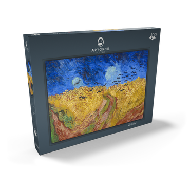 Vincent van Gogh's Wheatfield with Crows (1890) 100 Puzzle Schachtel Ansicht2