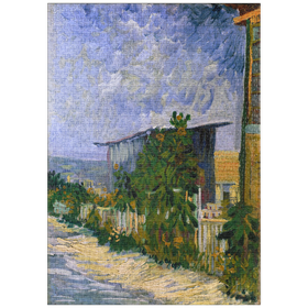 Darstellung des Puzzle-Motivs Vincent van Gogh's Shelter on Montmartre (1887) – Puzzleteile: 1000