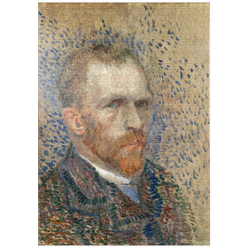 Darstellung des Puzzle-Motivs Vincent van Gogh's Self-Portrait (1887) – Puzzleteile: 1000