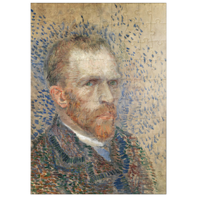 Darstellung des Puzzle Motivs Vincent van Gogh's Self-Portrait (1887) - Puzzleteile: 100