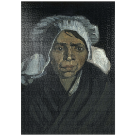 Darstellung des Puzzle-Motivs Vincent van Gogh's Head of a Peasant Woman (1884) – Puzzleteile: 1000