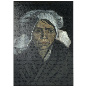 Darstellung des Puzzle-Motivs Vincent van Gogh's Head of a Peasant Woman (1884) – Puzzleteile: 200