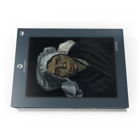 Vincent van Gogh's Head of a Peasant Woman (1884) 500 Puzzle Schachtel Ansicht3
