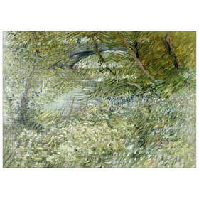 Darstellung des Puzzle-Motivs Vincent van Gogh's River Bank in Springtime (1887) – Puzzleteile: 500
