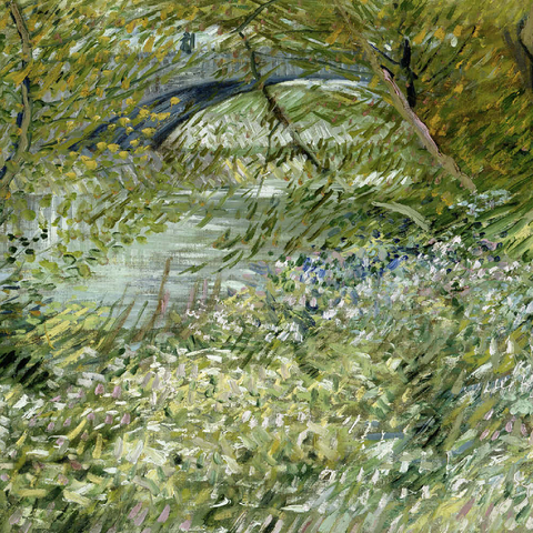 Vincent van Gogh's River Bank in Springtime (1887) 500 Puzzle 3D Modell