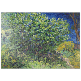 Darstellung des Puzzle-Motivs Vincent van Gogh's Lilac Bush (1889) – Puzzleteile: 1000
