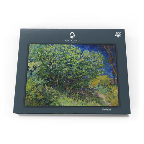 Vincent van Gogh's Lilac Bush (1889) 100 Puzzle Schachtel Ansicht3