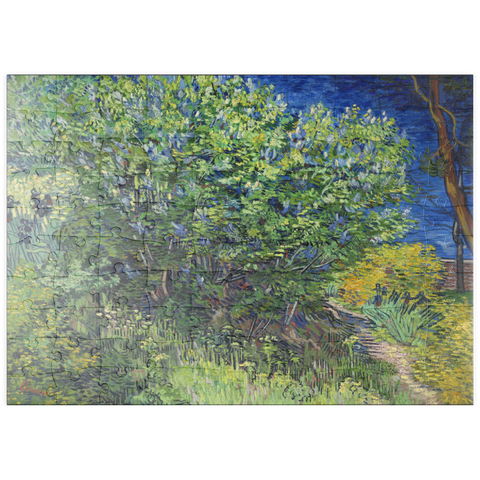 puzzleplate Vincent van Gogh's Lilac Bush (1889) 100 Puzzle