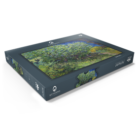 Alternative Darstellung des Puzzle-Motivs Vincent van Gogh's Lilac Bush (1889) – Puzzleteile: 200